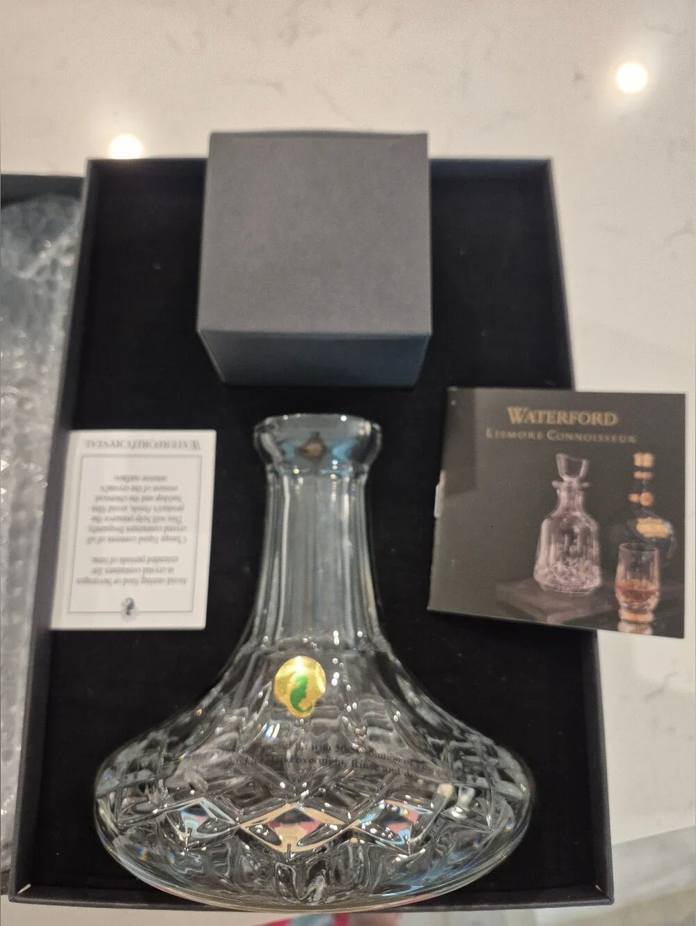 Waterford‎ Crystal Lismore Connoisseur Mini Ships Decanter #40003433 NIB 14.5oz